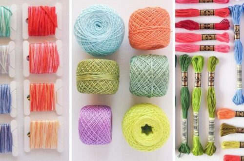 Types of hand embroidery thread 9 Embroidery floss, pearl cotton and variegated floss, hand embroidery thread
