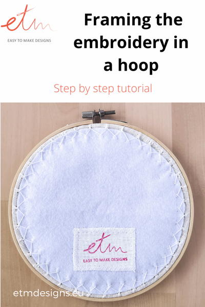 Framing the embroidery in a hoop 8 Framing the embroidery in a hoop - etmdesigns.eu - Framing the embroidery in a hoop - 1 https://etmdesigns.eu/2020/03/10/framing-the-embroidery-in-a-hoop/ -