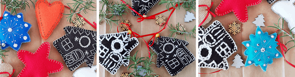 Tree Decorations - etmdesigns.eu - Hand embroidered gift ideas for Christmas - 5 https://etmdesigns.eu/tag/gift-for-her/ -