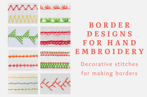 Border designs for hand embroidery 21 Border designs for hand embroidery