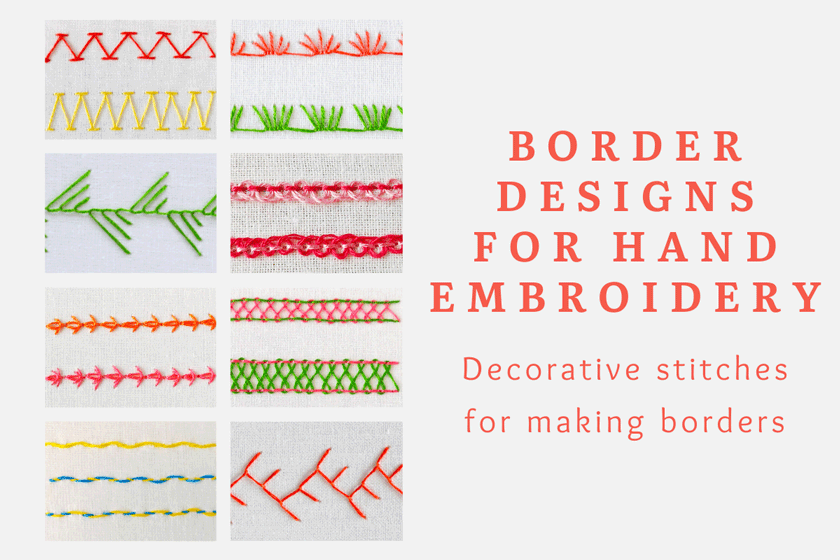 Border designs for hand embroidery 1 Border designs for hand embroidery