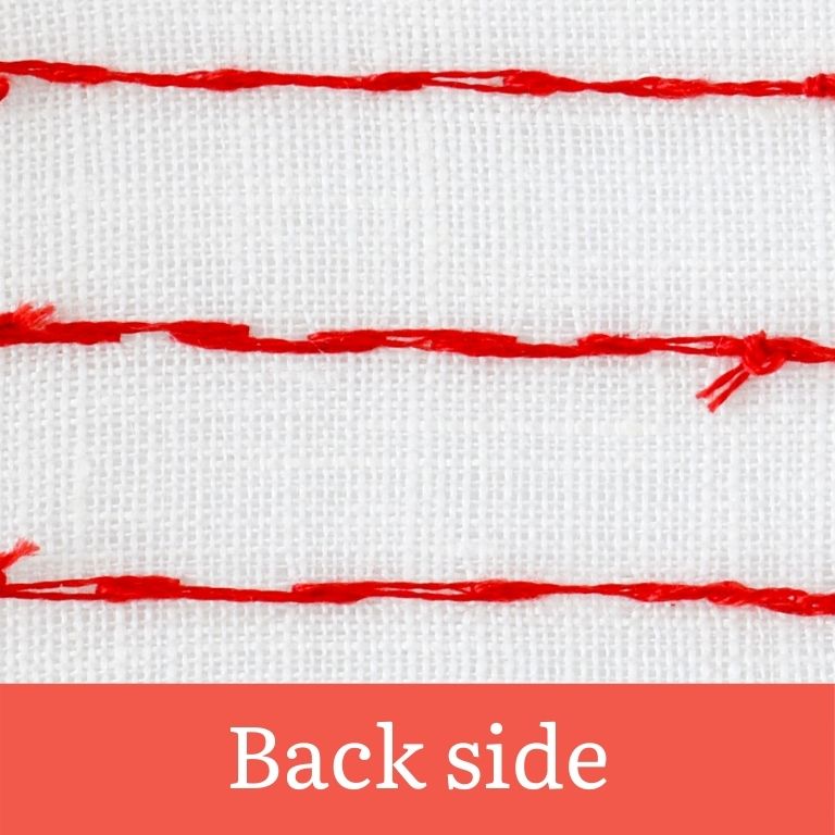 Open backstitch Back side - etmdesigns.eu - Open backstitch video tutorial - 1 https://etmdesigns.eu/open-backstitch-video-tutorial/ -