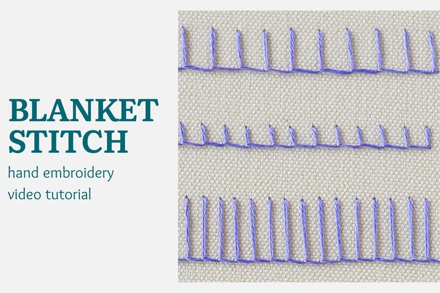 Blanket stitch video tutorial